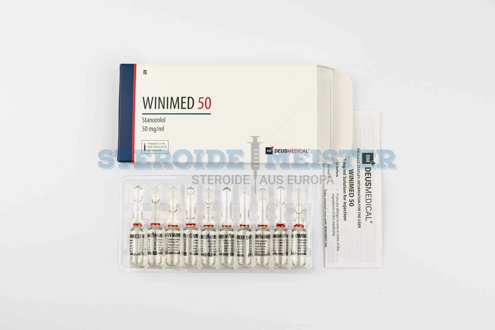 Winimed 50 (Stanozolol) Deus Medical 50mg/ml 10 Ampullen