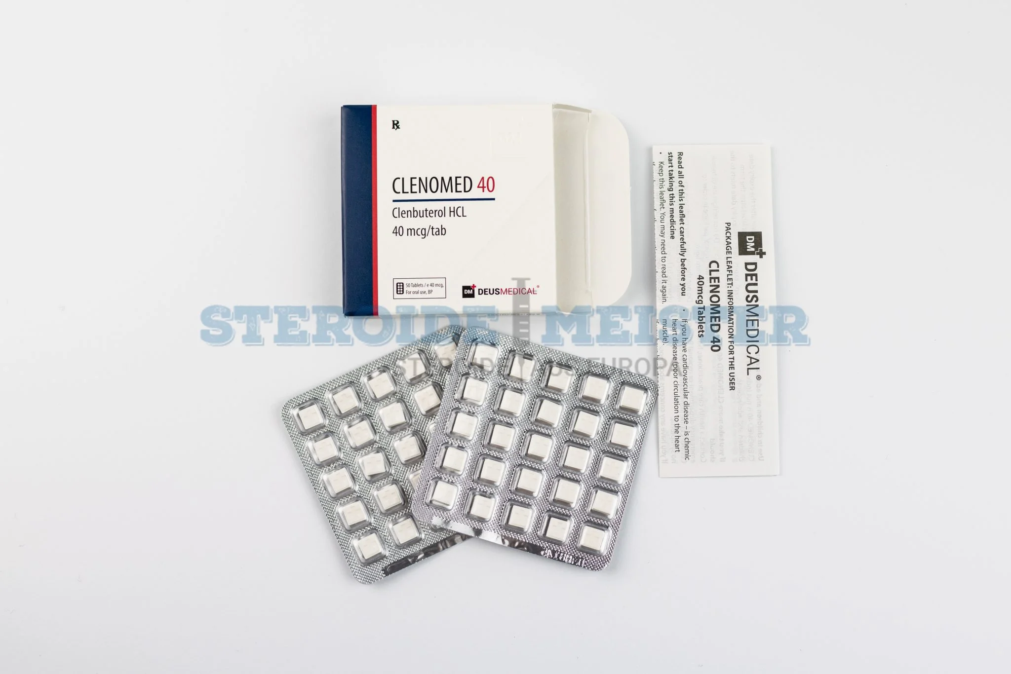 Clenomed 40 (Clenbuterol) Deus Medical 40mcg/Tab 50 Tab