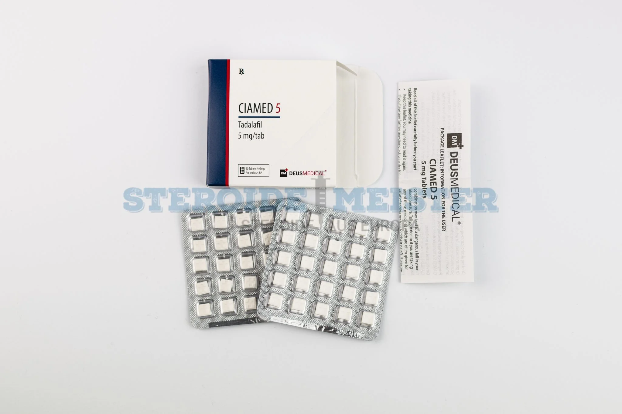 CIAMED 5 (TADALAFIL) Deus Medical 5mg/Tab 50 Tab