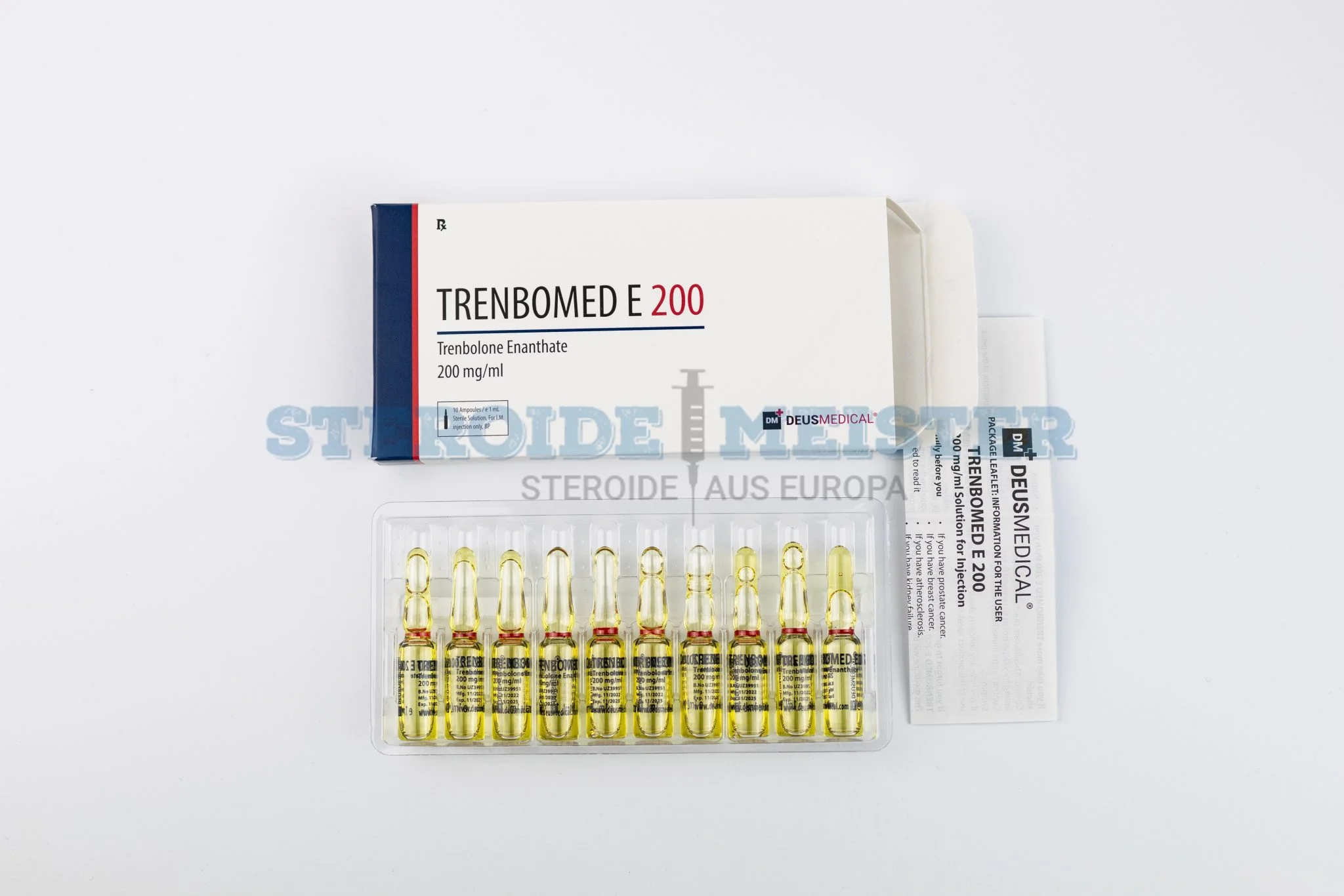 TRENBOMED E 200 (Trenbolone Enanthate) Deus Medical 200mg/ml 10 Ampullen