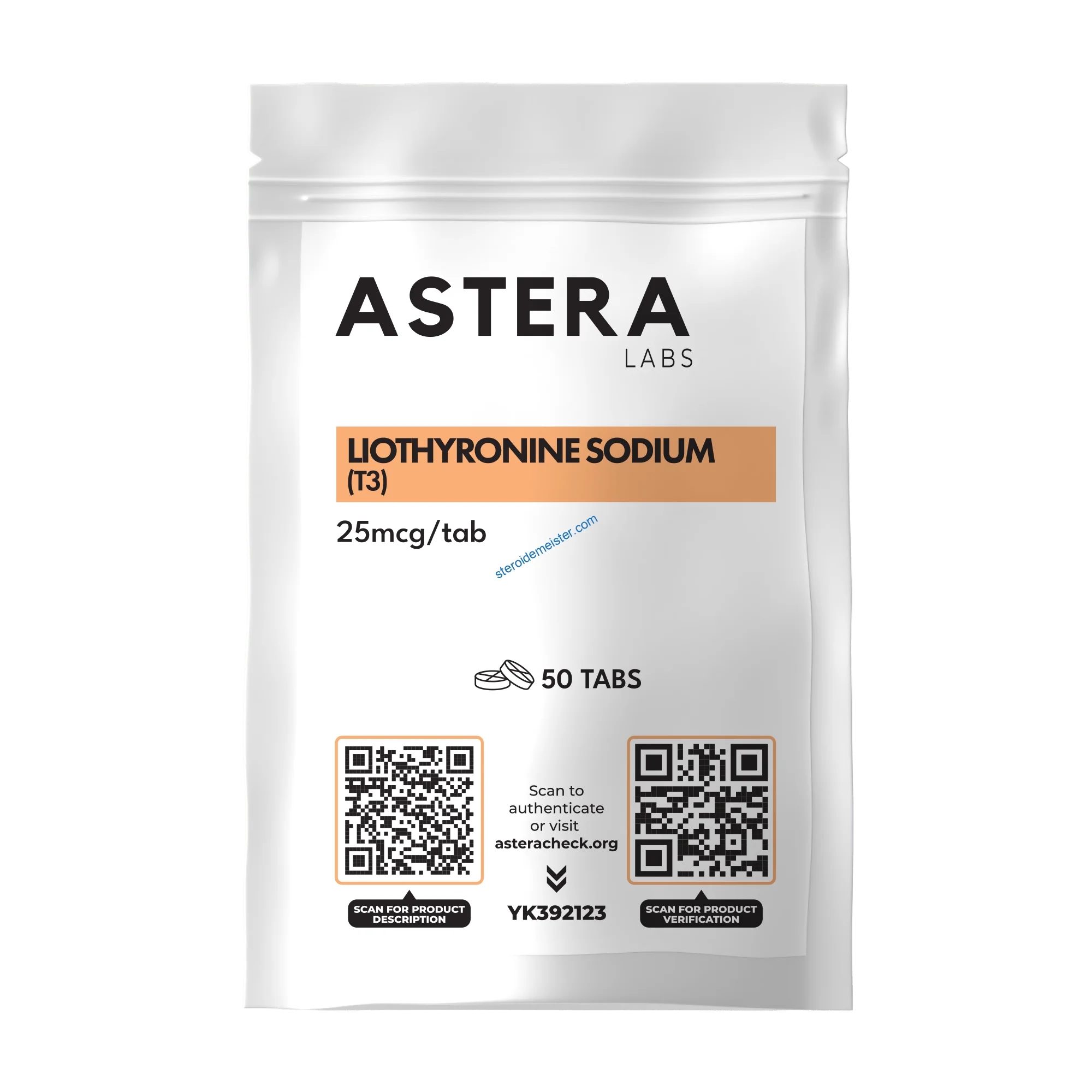 Liothyronin Sodium (T3) Astera Labs 50 Tabletten [25mcg/tab]